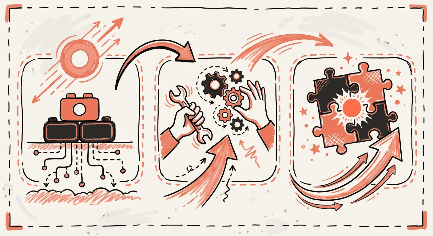 Three days: foundations, applied skills, integration