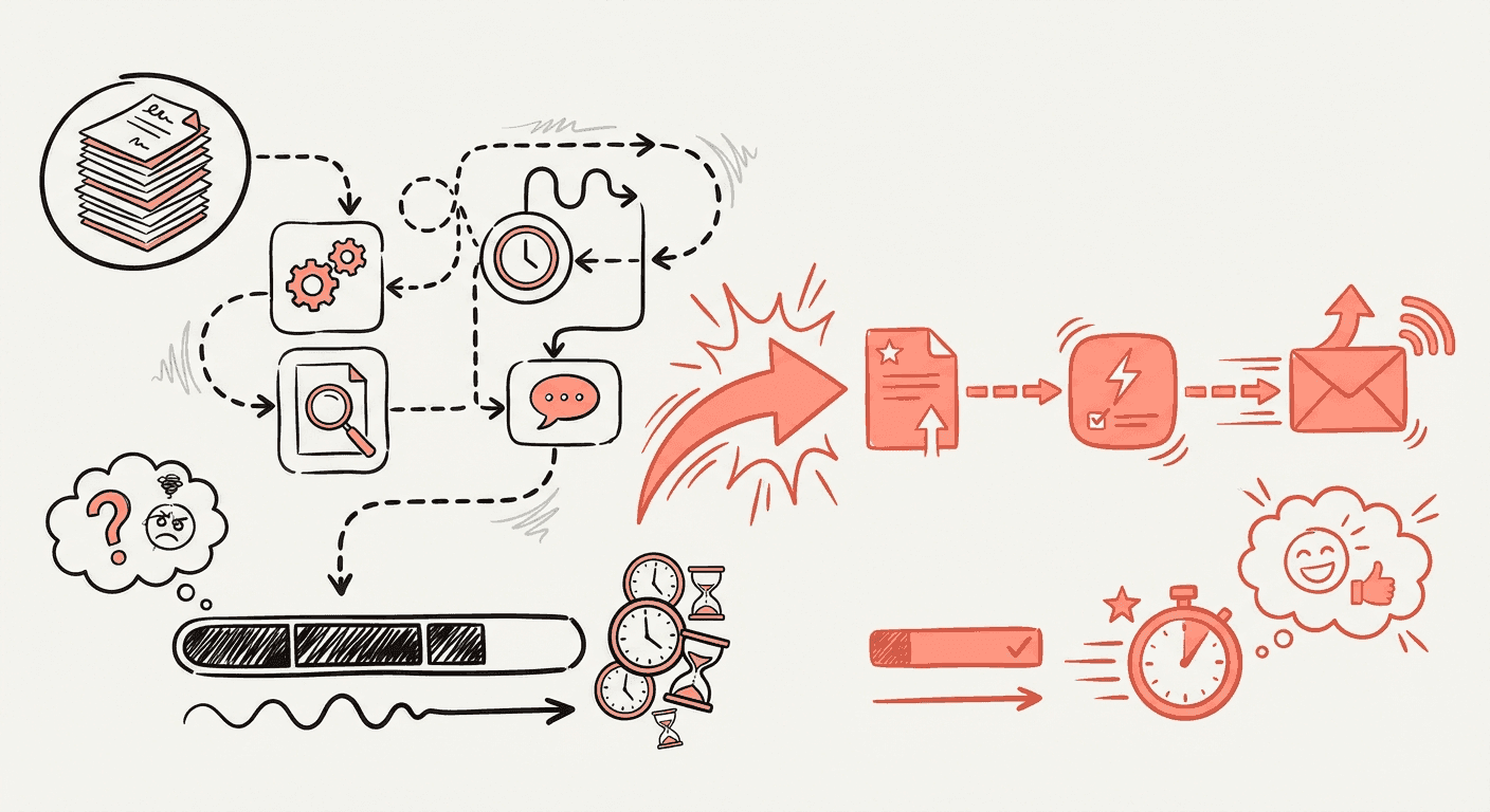 From brief to published email—hours reduced to minutes