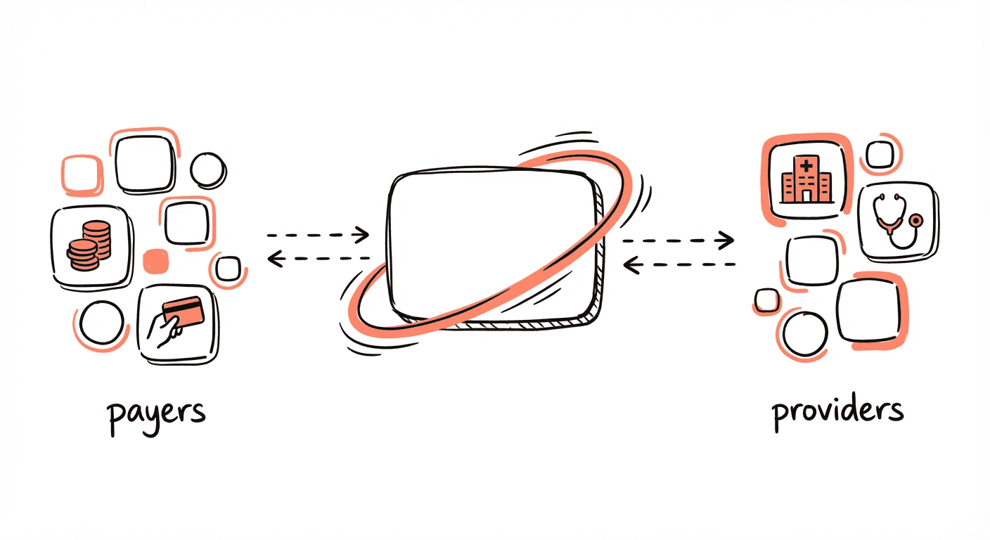 A two-sided platform connecting payers and providers