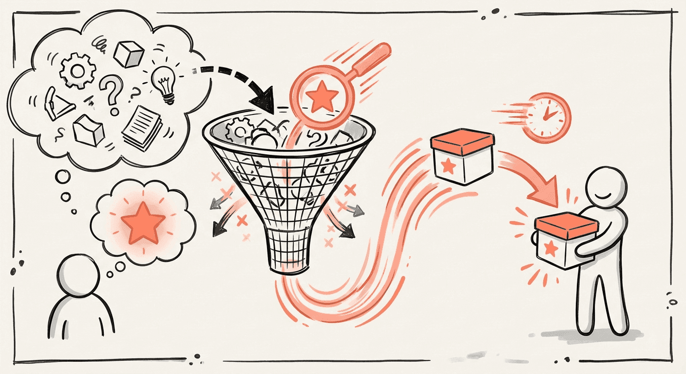 Speed through focus—shipping only what customers needed